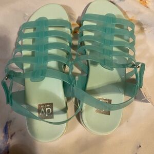 Adorable jelly pastel sandals size 3